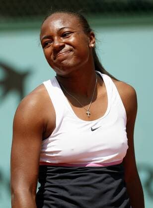 Shenay Perry (USA) enttäuscht -  (PAR20070529711) Tennis Damen French Open 2007, WTA Tour, Grand Slam, Einzelbild Roland Garros Paris Enttäuschung, Tennis Damen French Open 2007, WTA Tour, Grand Slam, Einzelbild Roland Garros Paris Enttäuschung,