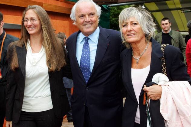 Mary Pierce (li.) mit ihrer Mutter und FFT Präsident Christian Bimes (alle Frankreich) -  (pan20492) Tennis French Open 2007, Grand Slam, ATP Tour, WTA Gruppe Roland Garros Paris Tennis French Open 2007, Grand Slam, ATP Tour, WTA Gruppe Roland Garros Paris  