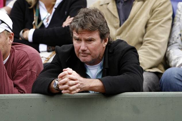 Jimmy Connors, Trainer von Andy Roddick (beide USA) auf der Tribüne -  (pan20475) Tennis Herren French Open 2007, Grand Slam, ATP Tour Einzelbild Roland Garros Paris Tennis Herren French Open 2007, Grand Slam, ATP Tour Einzelbild Roland Garros Paris  