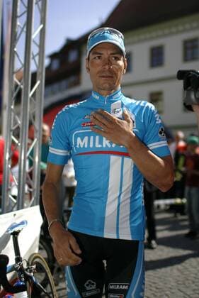 Erik Zabel (Deutschland Milram) Radsport Herren Bayern Rundfahrt 2007, Bayernrundfahrt, Straßenradsport, Straße, Rad Einzelbild 2. Etappe: Gundelfingen - Eichstätt Radsport Herren Bayern Rundfahrt 2007, Bayernrundfahrt, Straßenradsport, Straße, Rad Einzelbild 2. Etappe: Gundelfingen - Eichstätt
