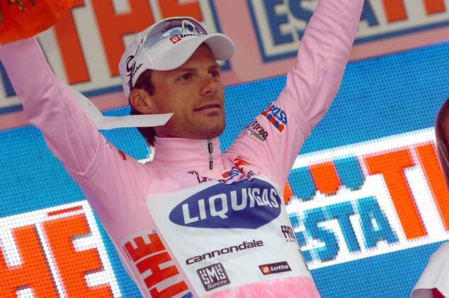 Danilo di Luca (Italien Liquigas) im rosa Trikot des Gesamtführenden beim Giro d Italia 2007 - Radsport Herren Giro d Italia 2007, dItalia, ProTour, Straßenradsport, Straße, Rad Einzelbild 18. Etappe: Udine - Riese Pio Freude, Radsport Herren Giro d Italia 2007, dItalia, ProTour, Straßenradsport, Straße, Rad Einzelbild 18. Etappe: Udine - Riese Pio Freude,