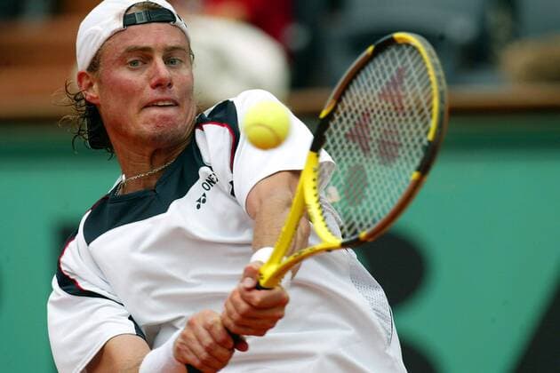 Lleyton Hewitt (Australien) -  (pan20516) Tennis Herren French Open 2007, Grand Slam, ATP Tour Einzelbild Roland Garros Paris Dynamik, Tennis Herren French Open 2007, Grand Slam, ATP Tour Einzelbild Roland Garros Paris Dynamik,  