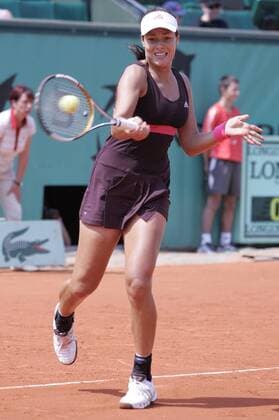 Ana Ivanovic (Serbien) Tennis Damen French Open 2007, Grand Slam, WTA Tour Einzelbild Roland Garros Paris Dynamik, Tennis Damen French Open 2007, Grand Slam, WTA Tour Einzelbild Roland Garros Paris Dynamik,