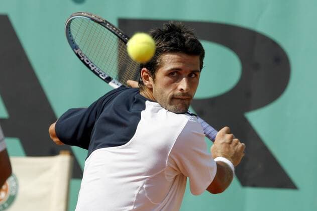 Olivier Patience (Frankreich) -  Tennis Herren French Open 2007, ATP Tour, Grand Slam Einzelbild Roland Garros Paris Tennis Herren French Open 2007, ATP Tour, Grand Slam Einzelbild Roland Garros Paris  