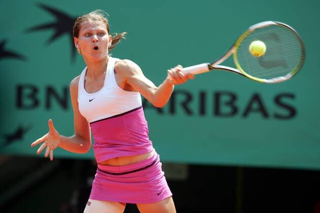 Lucie Safarova (Tschechien) Tennis Damen French Open 2007, Grand Slam, WTA Tour Einzelbild Roland Garros Paris Dynamik, Tennis Damen French Open 2007, Grand Slam, WTA Tour Einzelbild Roland Garros Paris Dynamik,