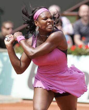 Serena Williams (USA) Tennis Damen French Open 2007, Grand Slam, WTA Tour Einzelbild Roland Garros Paris Dynamik, Tennis Damen French Open 2007, Grand Slam, WTA Tour Einzelbild Roland Garros Paris Dynamik,