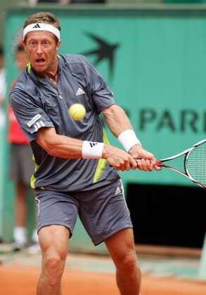 Jonas Björkman (Schweden) Tennis Herren French Open 2007, Grand Slam, ATP Tour Einzelbild Roland Garros Paris Tennis Herren French Open 2007, Grand Slam, ATP Tour Einzelbild Roland Garros Paris