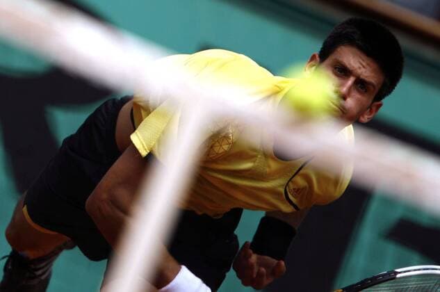 Novak Djokovic (Serbien) -  (pan20615) Tennis Herren French Open 2007, Grand Slam, ATP Tour Einzelbild Roland Garros Paris Tennis Herren French Open 2007, Grand Slam, ATP Tour Einzelbild Roland Garros Paris  