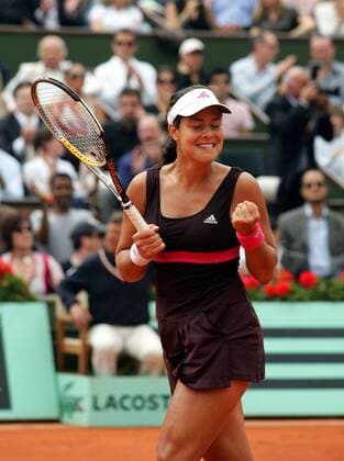 Ana Ivanovic (Serbien) jubelt Tennis Damen French Open 2007, Grand Slam, WTA Tour Einzelbild Roland Garros Paris Freude, Tennis Damen French Open 2007, Grand Slam, WTA Tour Einzelbild Roland Garros Paris Freude,