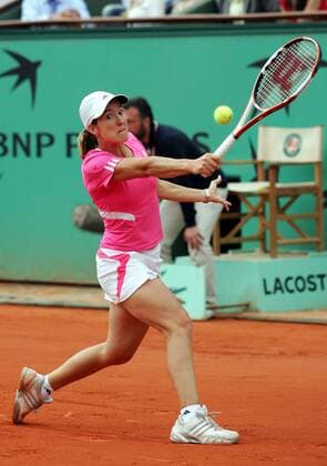 Justine Henin (Belgien) Tennis Damen French Open 2007, Grand Slam, WTA Tour Einzelbild Roland Garros Paris Dynamik, Tennis Damen French Open 2007, Grand Slam, WTA Tour Einzelbild Roland Garros Paris Dynamik,