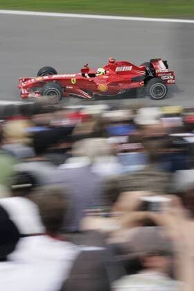Felipe Massa (Brasilien Ferrari) in seinem Boliden Motorsport Grand Prix Herren Großer Preis von Kanada 2007, Formel 1 Weltmeisterschaft, F1, F, GP, WM, freies Training Totale Montreal Dynamik, Motorsport Grand Prix Herren Großer Preis von Kanada 2007, Formel 1 Weltmeisterschaft, F1, F, GP, WM, freies Training Totale Montreal Dynamik,