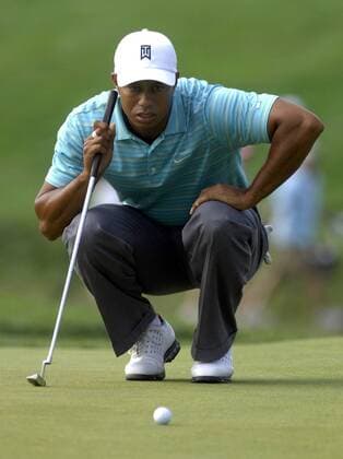 Eldrick Tiger Woods (USA) nachdenklich -  (OAK20070614311) Golf Herren US Open 2007, PGA Tour, Einzelbild Oakmont Golf Herren US Open 2007, PGA Tour, Einzelbild Oakmont