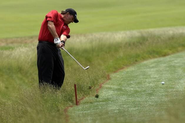 Phil Mickelson (USA) -  (OAK20070614325) Golf Herren US Open 2007, PGA Tour, Einzelbild Oakmont Golf Herren US Open 2007, PGA Tour, Einzelbild Oakmont