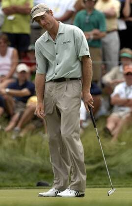 Jim Furyk (USA) enttäuscht -  (OAK20070614339) Golf Herren US Open 2007, PGA Tour, Einzelbild Oakmont Golf Herren US Open 2007, PGA Tour, Einzelbild Oakmont