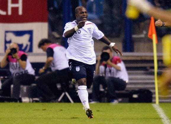 Leroy Lita (England U21) - Torjubel Fußball EM Herren U 21 Europameisterschaft 2007, Länderspiel, Gruppe B, Nationalmannschaft, Nationaltrikot Einzelbild Arnheim Freude, Fußball EM Herren U 21 Europameisterschaft 2007, Länderspiel, Gruppe B, Nationalmannschaft, Nationaltrikot Einzelbild Arnheim Freude,
