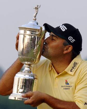 Angel Cabrera (Argentinien) - Sieger der US Open 2007 -  (OAK2007061709) Golf Herren US Open 2007, PGA Tour, Aufmacher Einzelbild Oakmont Freude, Golf Herren US Open 2007, PGA Tour, Aufmacher Einzelbild Oakmont Freude,