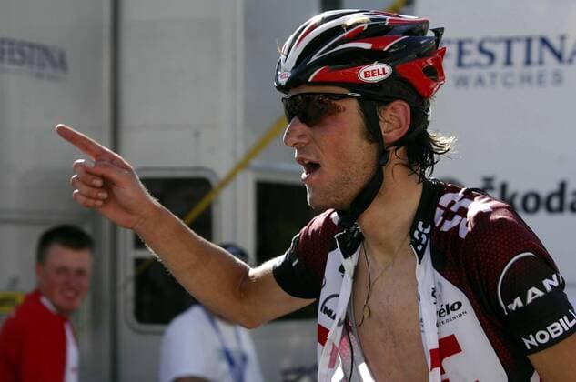Fränk Schleck (Luxemburg CSC) gewinnt die 4. Etappe der Tour de Suisse 2007 - Radsport Herren Tour de Suisse 2007, ProTour, Straßenradsport, Straße, Rad Einzelbild 4. Etappe Nauders - Triesenberg - Malbun Freude, Begeisterung, Radsport Herren Tour de Suisse 2007, ProTour, Straßenradsport, Straße, Rad Einzelbild 4. Etappe Nauders - Triesenberg - Malbun Freude, Begeisterung,