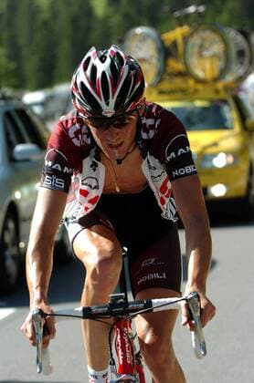 Fränk Schleck (Luxemburg CSC) -  Radsport Herren Tour de Suisse 2007, ProTour, Straßenradsport, Straße, Rad Einzelbild 4. Etappe Nauders - Triesenberg - Malbun Radsport Herren Tour de Suisse 2007, ProTour, Straßenradsport, Straße, Rad Einzelbild 4. Etappe Nauders - Triesenberg - Malbun