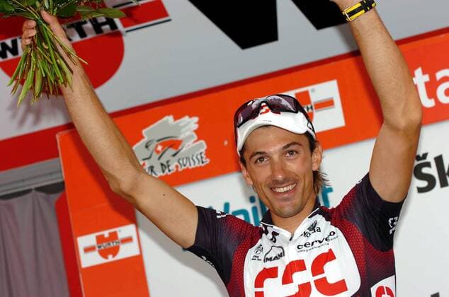 Fabian Cancellara (Schweiz CSC) gewinnt die 9. Etappe der Tour de Suisse 2007 - Radsport Herren Tour de Suisse 2007, Straßenradsport, Straße, Rad, ProTour, Zeitfahren, Einzelzeitfahren Einzelbild Bern, 9. Etappe Freude, Radsport Herren Tour de Suisse 2007, Straßenradsport, Straße, Rad, ProTour, Zeitfahren, Einzelzeitfahren Einzelbild Bern, 9. Etappe Freude,