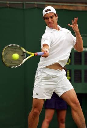 Richard Gasquet (Frankreich) Tennis Herren All England Championships 2007, Grand Slam, ATP Tour Einzelbild Wimbledon London Dynamik, Tennis Herren All England Championships 2007, Grand Slam, ATP Tour Einzelbild Wimbledon London Dynamik,