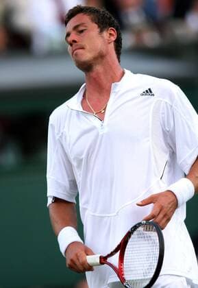 Marat Safin (Rußland) enttäuscht -  Tennis Herren All England Championships 2007, Grand Slam, ATP Tour Einzelbild Wimbledon London Enttäuschung, Tennis Herren All England Championships 2007, Grand Slam, ATP Tour Einzelbild Wimbledon London Enttäuschung,