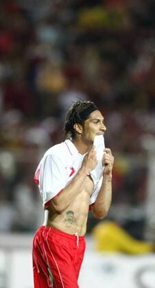 Jose Paolo Guerrero (Peru) verzweifelt Fußball Länderspiel Herren Copa America 2007, Amerika, Südamerikameisterschaft, Südamerika Meisterschaft, Nationalteam Einzelbild San Cristobal Enttäuschung, Verzweiflung, Fußball Länderspiel Herren Copa America 2007, Amerika, Südamerikameisterschaft, Südamerika Meisterschaft, Nationalteam Einzelbild San Cristobal Enttäuschung, Verzweiflung,