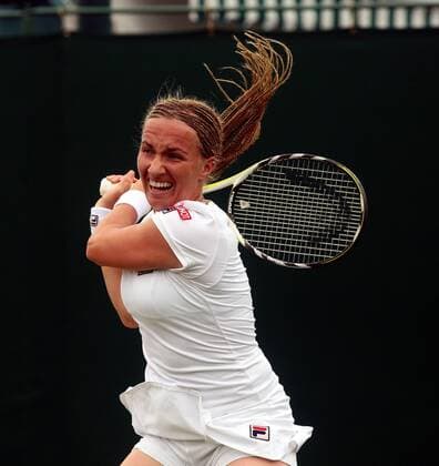 Svetlana Kuznetsova (Rußland) Tennis Damen All England Championships 2007, Grand Slam, WTA Tour Einzelbild Wimbledon London Dynamik, Tennis Damen All England Championships 2007, Grand Slam, WTA Tour Einzelbild Wimbledon London Dynamik,