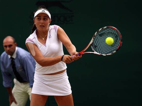 Tamira Paszek (Österreich) Tennis Damen All England Championships 2007, Grand Slam, WTA Tour Einzelbild Wimbledon London Tennis Damen All England Championships 2007, Grand Slam, WTA Tour Einzelbild Wimbledon London