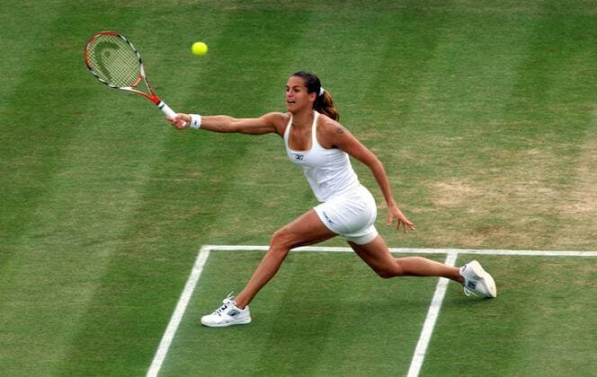 Amelie Mauresmo (Frankreich) -  Tennis Damen All England Championship 2007, Grand Slam, WTA Tour Einzelbild Wimbledon London Tennis Damen All England Championship 2007, Grand Slam, WTA Tour Einzelbild Wimbledon London