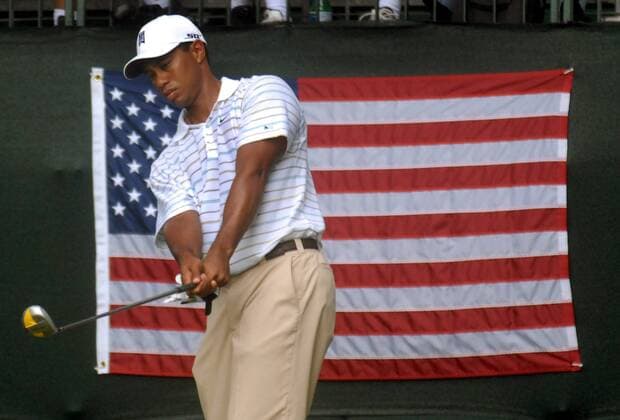 Eldrick Tiger Woods (USA) -  (WAP20070705335) Golf Herren AT&T National 2007, PGA Tour, AT & T Einzelbild Bethesda Golf Herren AT&T National 2007, PGA Tour, AT & T Einzelbild Bethesda