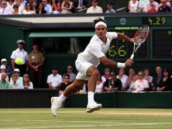 Roger Federer (Schweiz) Tennis Herren All England Championships 2007, Grand Slam, ATP Tour, Finale, Endspiel Einzelbild Wimbledon London Tennis Herren All England Championships 2007, Grand Slam, ATP Tour, Finale, Endspiel Einzelbild Wimbledon London