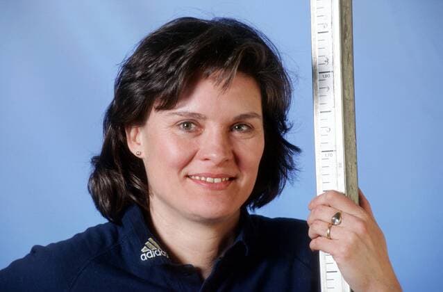 Ulrike Nasse Meyfarth (Deutschland) Leichtathletik Damen Hochsprung 2000, Fotoshooting Porträt Leverkusen Leichtathletik Damen Hochsprung 2000, Fotoshooting Porträt Leverkusen