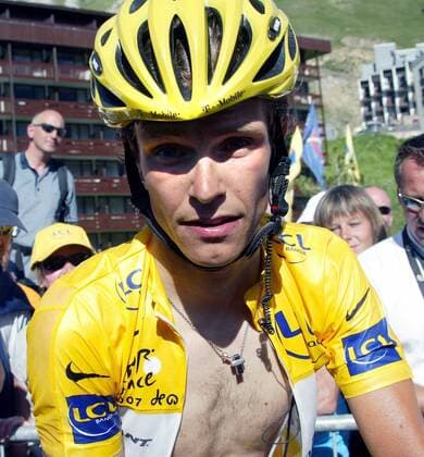 Linus Gerdemann (Deutschland T Mobile) Radsport Herren Tour de France 2007, ProTour, Straßenradsport, Straße, Rad, Porträt 8. Etappe: Le Grand Bornand - Tignes Radsport Herren Tour de France 2007, ProTour, Straßenradsport, Straße, Rad, Porträt 8. Etappe: Le Grand Bornand - Tignes
