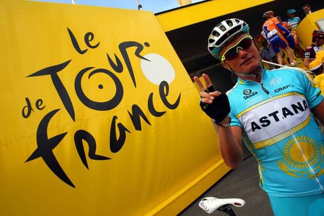 Alexandre Vinokourov (Kasachstan Astana) - Radsport Herren Tour de France 2007, ProTour, Straßenradsport, Straße, Rad, Einzelbild 5. Etappe: Chablis - Autun Radsport Herren Tour de France 2007, ProTour, Straßenradsport, Straße, Rad, Einzelbild 5. Etappe: Chablis - Autun