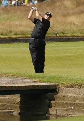 Phil Mickelson (USA) während einer Practice Round bei den British Open Championship 2007 -  (LON2007071704) Golf Herren British Open Championship 2007, European PGA Tour, Training Einzelbild Carnoustie Golf Herren British Open Championship 2007, European PGA Tour, Training Einzelbild Carnoustie