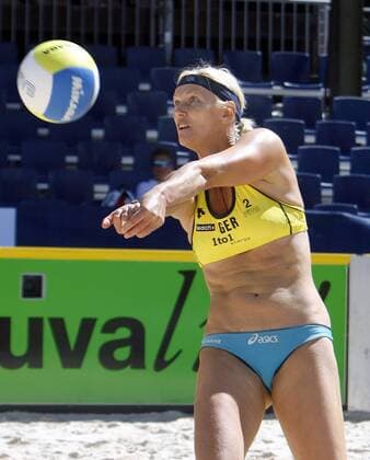 Susanne Lahme (Deutschland) Beachvolleyball WM Damen Beach WM 2007 Einzelbild Gstaad Beachvolleyball WM Damen Beach WM 2007 Einzelbild Gstaad