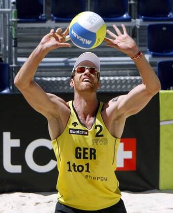 Christoph Dieckmann (Deutschland) Beachvolleyball WM Herren Beach WM 2007 Einzelbild Gstaad Beachvolleyball WM Herren Beach WM 2007 Einzelbild Gstaad