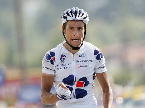 Sandy Casar (Frankreich Francaise des Jeux) gewinnt die 18. Etappe der Tour de France 2007 Radsport Herren Tour de France 2007, ProTour, Straßenradsport, Straße, Rad Einzelbild 18. Etappe. Cahors - Angouleme Freude, Begeisterung, Radsport Herren Tour de France 2007, ProTour, Straßenradsport, Straße, Rad Einzelbild 18. Etappe. Cahors - Angouleme Freude, Begeisterung,