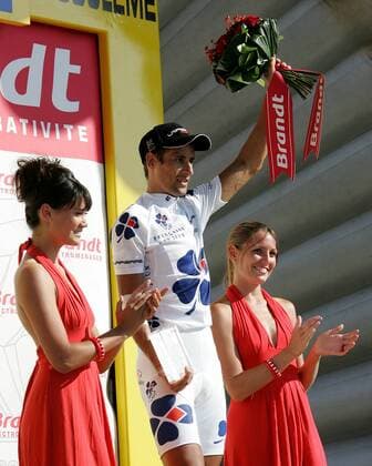 Sandy Casar (Frankreich Francaise des Jeux) - Etappensieger und aktivster Fahrer der 18. Etappe der Tour de France 2007 Radsport Herren Tour de France 2007, ProTour, Straßenradsport, Straße, Rad Gruppe 18. Etappe. Cahors - Angouleme Freude, Radsport Herren Tour de France 2007, ProTour, Straßenradsport, Straße, Rad Gruppe 18. Etappe. Cahors - Angouleme Freude,