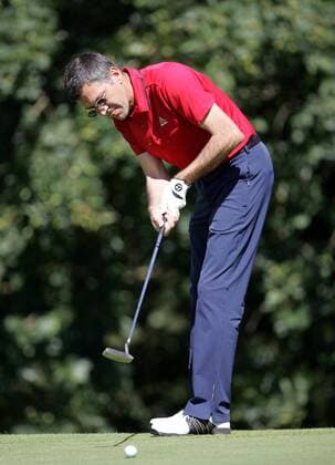 Herbert Hainer (Deutschland Vorstandsvorsitzender Adidas Salomon AG) während des Adidas Golfturnieres 2007 in Herzogenaurach Golf Herren Adidas Golfturnier 2007, Prominentengolf Einzelbild Herzogenaurach Golf Herren Adidas Golfturnier 2007, Prominentengolf Einzelbild Herzogenaurach