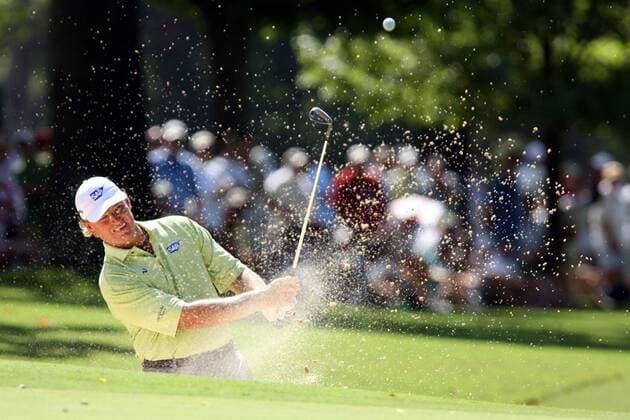 Ernie Els (Südafrika) - Bunkerspiel- (Icon5151330) Golf Herren 89. PGA Championship 2007, Tour, Pressekonferenz, Pressetermin, Vdig Einzelbild Southern Hills Country Club Tulsa Golf Herren 89. PGA Championship 2007, Tour, Pressekonferenz, Pressetermin, Vdig Einzelbild Southern Hills Country Club Tulsa EDITORIAL USE ONLY