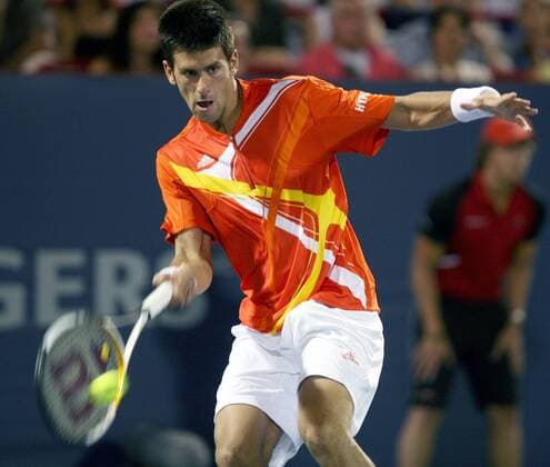 Novak Djokovic (Serbien) -  (mon2007081116) Tennis Herren Rogers Cup 2007, ATP Tour, Masters Series Einzelbild Montreal Dynamik, Tennis Herren Rogers Cup 2007, ATP Tour, Masters Series Einzelbild Montreal Dynamik,