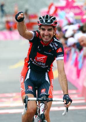 David Lopez Garcia (Spanien Caisse D Epargne) gewinnt die 5. Etappe der Deutschland Tour 2007 Radsport Herren Deutschland Tour 2007, Deutschlandtour, ProTour, Straßenradsport, Straße, Rad Einzelbild 5. Etappe: Sonthofen - Sölden Freude, Radsport Herren Deutschland Tour 2007, Deutschlandtour, ProTour, Straßenradsport, Straße, Rad Einzelbild 5. Etappe: Sonthofen - Sölden Freude,