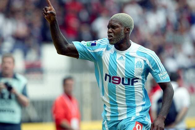 Djibril Cisse (Marseille) - Torjubel -  (pan21985) Fußball Herren Ligue 1 2007 2008, 1. Französische Liga, Olympique Marseille, OM Einzelbild Paris Freude, Fußball Herren Ligue 1 2007 2008, 1. Französische Liga, Olympique Marseille, OM Einzelbild Paris Freude, 