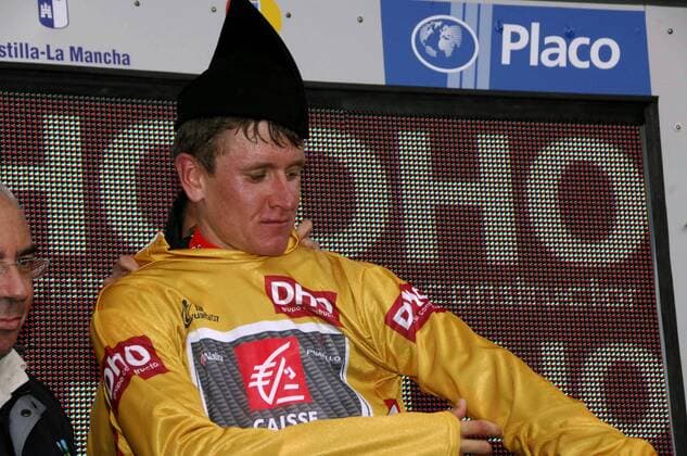 Vladimir Efimkin (Rußland Caisse d Epargne) gewinnt die 4. Etappe der Spanienrundfahrt 2007 und ist neuer Besitzer des goldenen Trikots - Radsport Herren 62. Vuelta a Espana 2007, Spanienrundfahrt, Protour, Straßenradsport, Straße, Rad Einzelbild 4. Etappe: Langreo - Lagos de Covadonga Radsport Herren 62. Vuelta a Espana 2007, Spanienrundfahrt, Protour, Straßenradsport, Straße, Rad Einzelbild 4. Etappe: Langreo - Lagos de Covadonga