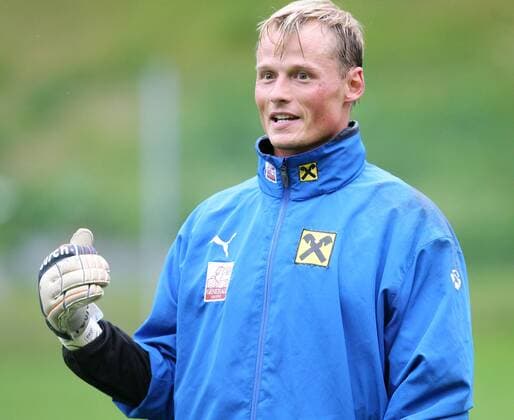 Torwart Alexander Manninger (Österreich) Fußball Herren Nationalteam 2007, Training Einzelbild Velden Fußball Herren Nationalteam 2007, Training Einzelbild Velden
