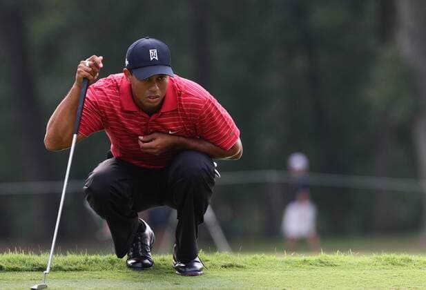 Eldrick Tiger Woods (USA) - (Icon2106322) Golf Herren The Tour Championship 2007, Fed Ex Cup, FedEx, PGA Einzelbild Atlanta Konzentration, Golf Herren The Tour Championship 2007, Fed Ex Cup, FedEx, PGA Einzelbild Atlanta Konzentration, EDITORIAL USE ONLY
