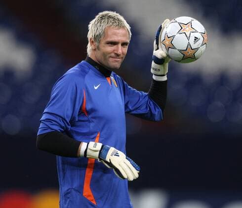 Torwart Santiago Canizares (Valencia) Fußball EC 1 Herren Champions League 2007 2008, Valencia CF, FC, Training Einzelbild Gelsenkirchen Fußball EC 1 Herren Champions League 2007 2008, Valencia CF, FC, Training Einzelbild Gelsenkirchen