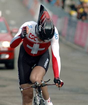 Fabian Cancellara (Schweiz CSC) - Zeitfahrweltmeister 2007 Radsport WM Herren WM 2007, Straßenradsport, Straße, Rad, Zeitfahren, Einzelzeitfahren Einzelbild Stuttgart Freude, Radsport WM Herren WM 2007, Straßenradsport, Straße, Rad, Zeitfahren, Einzelzeitfahren Einzelbild Stuttgart Freude,