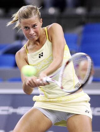 Andrea Hlavackova (Tschechien) Tennis Damen Porsche Tennis Grand Prix 2007, WTA Tour Einzelbild Stuttgart Dynamik, Tennis Damen Porsche Tennis Grand Prix 2007, WTA Tour Einzelbild Stuttgart Dynamik,